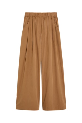 Pantalon wide legs - Marron