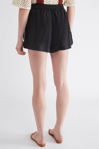 Short en lin - Noir