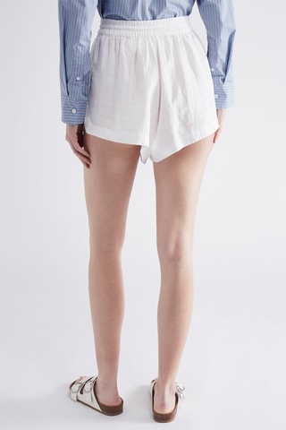 Short en lin - Blanc