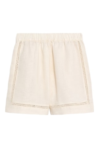 Bermuda relaxed en lin - Ecru