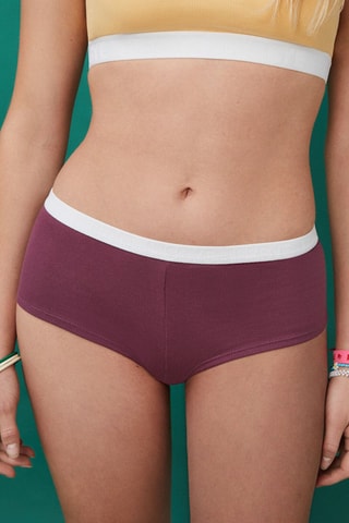 2 shortys - Noir et bordeaux