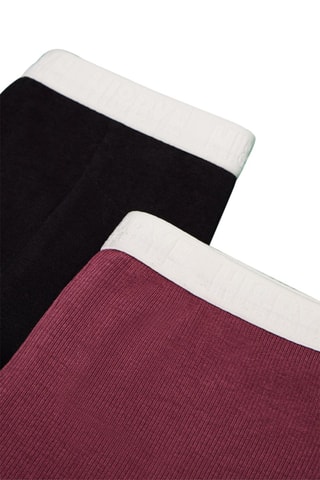 2 shortys - Noir et bordeaux