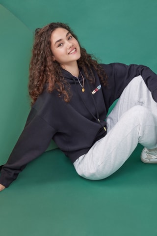 Sweat à capuche - Noir et ciel