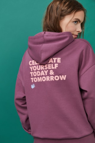 Sweat à capuche - Violet et rose