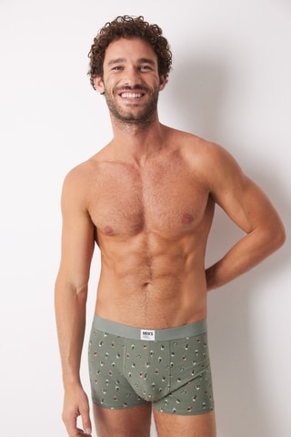 2 boxers - Kaki et gris
