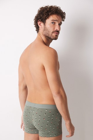 2 boxers - Kaki et gris