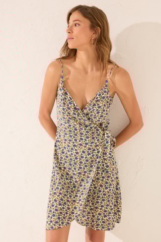 Robe portefeuille - Bleu roi