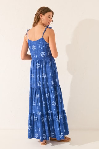 Robe longue - Bleu électrique