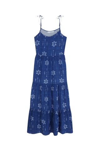 Robe longue - Bleu électrique