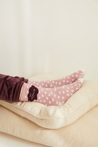 3 paires de chaussettes - Gris et rose