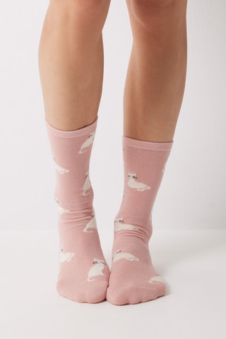 3 paires de chaussettes - ciel et rose poudré