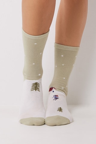 3 paires de chaussettes - Blanc et gris