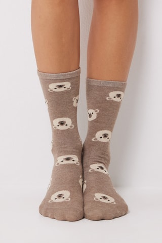 3 paires de chaussettes - Kaki et gris chiné