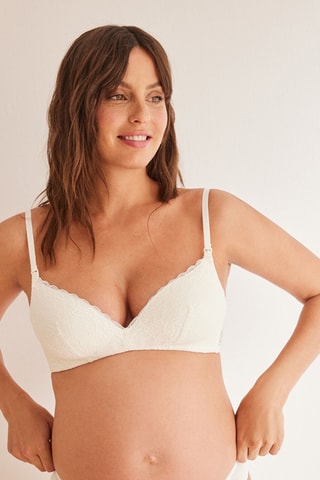 Soutien-gorge de maternité - Blanc