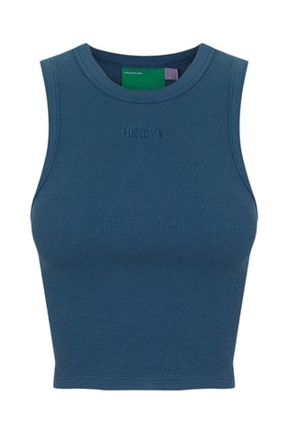 Crop top - Bleu canard