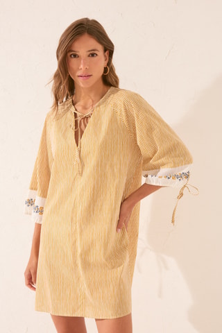 Robe droite - Moutarde