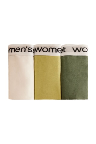 3 strings - Blanc et vert olive