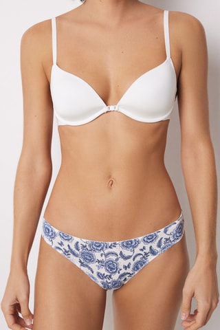 7 culottes - Bleu et blanc