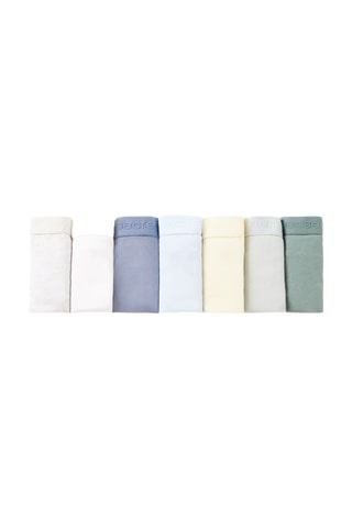 7 culottes - Kaki et blanc