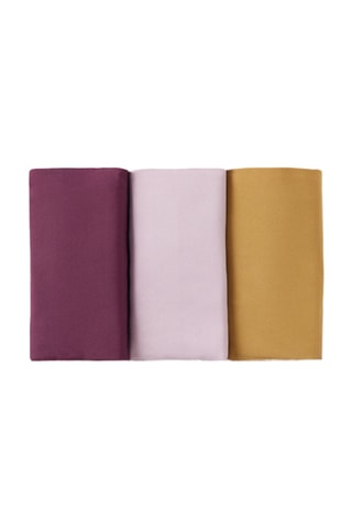 3 culottes - Moutarde et rose poudré