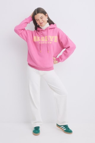 Sweat à capuche - Rose et saumon