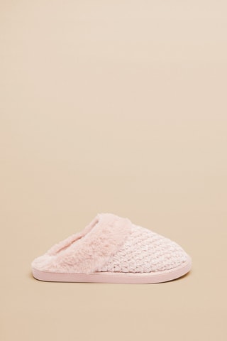 Pantoufles fourrées - Rose