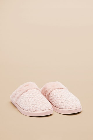 Pantoufles fourrées - Rose