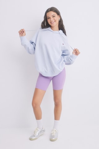 Sweat à capuche - Bleu et mauve
