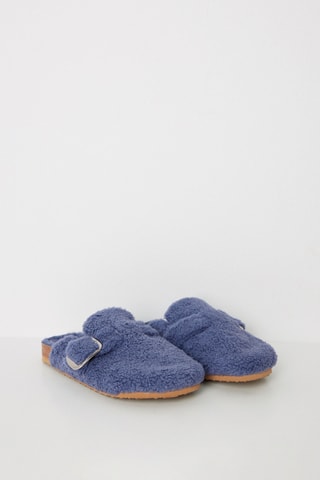 Pantoufles fourrées - Bleu foncé