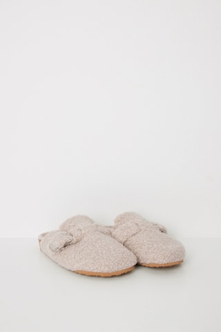 Pantoufles fourrées - Ecru