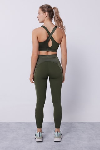 Legging taille haute - Vert foncé