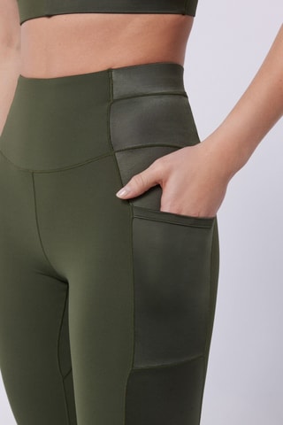 Legging taille haute - Vert foncé