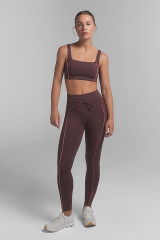 Legging taille haute - Marron