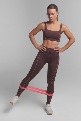 Legging taille haute - Marron