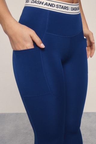 Legging taille haute - Bleu pétrole