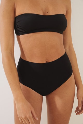 Tanga taille haute - Noir