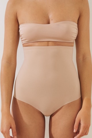 Culotte taille haute - Beige