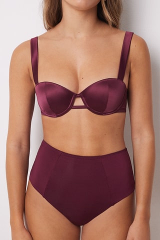 Culotte taille haute - Bordeaux