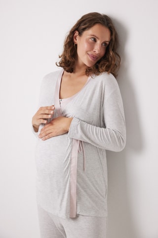 Gilet de grossesse - Gris clair chiné