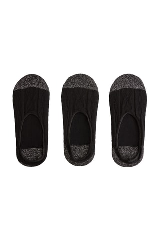 3 paires de socquettes - Noir