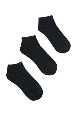 3 paires de socquettes - Noir