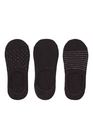 3 paires de socquettes - Noir