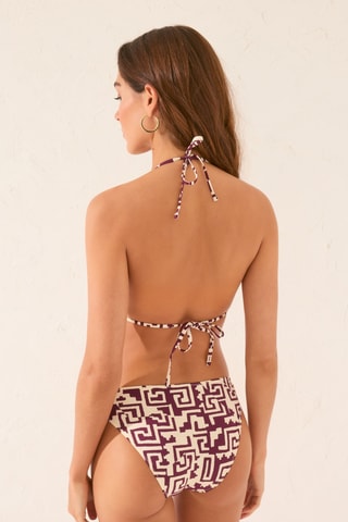 Bas de maillot - Bordeaux et beige