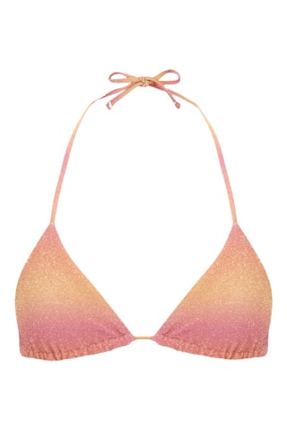 Haut de maillot dip and dye - Saumon et rose