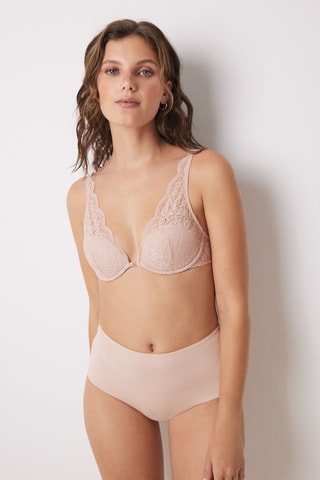 Shorty taille haute - Rose poudré