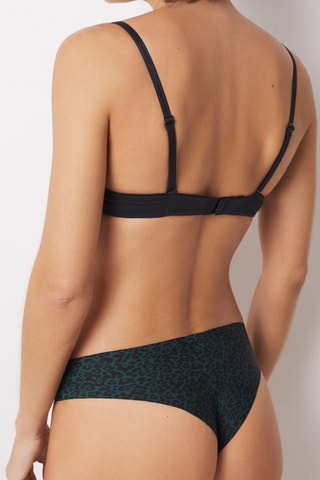 Tanga - Vert foncé et noir