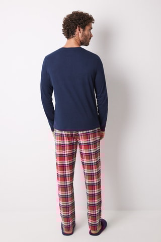 Pyjama - Bleu marine et rouge