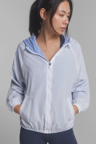 Coupe-vent à capuche - Blanc