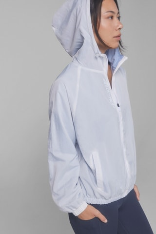 Coupe-vent à capuche - Blanc