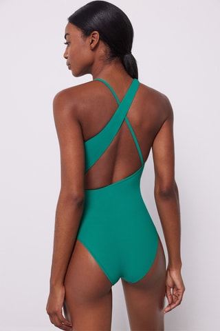 Maillot 1 pièce - Bleu canard